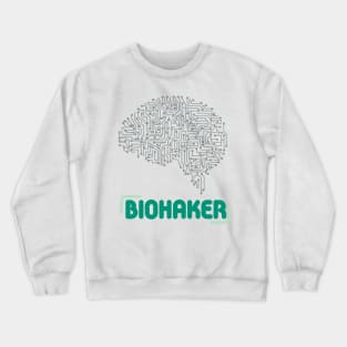 biohacker bio hack brain healthy technology Crewneck Sweatshirt